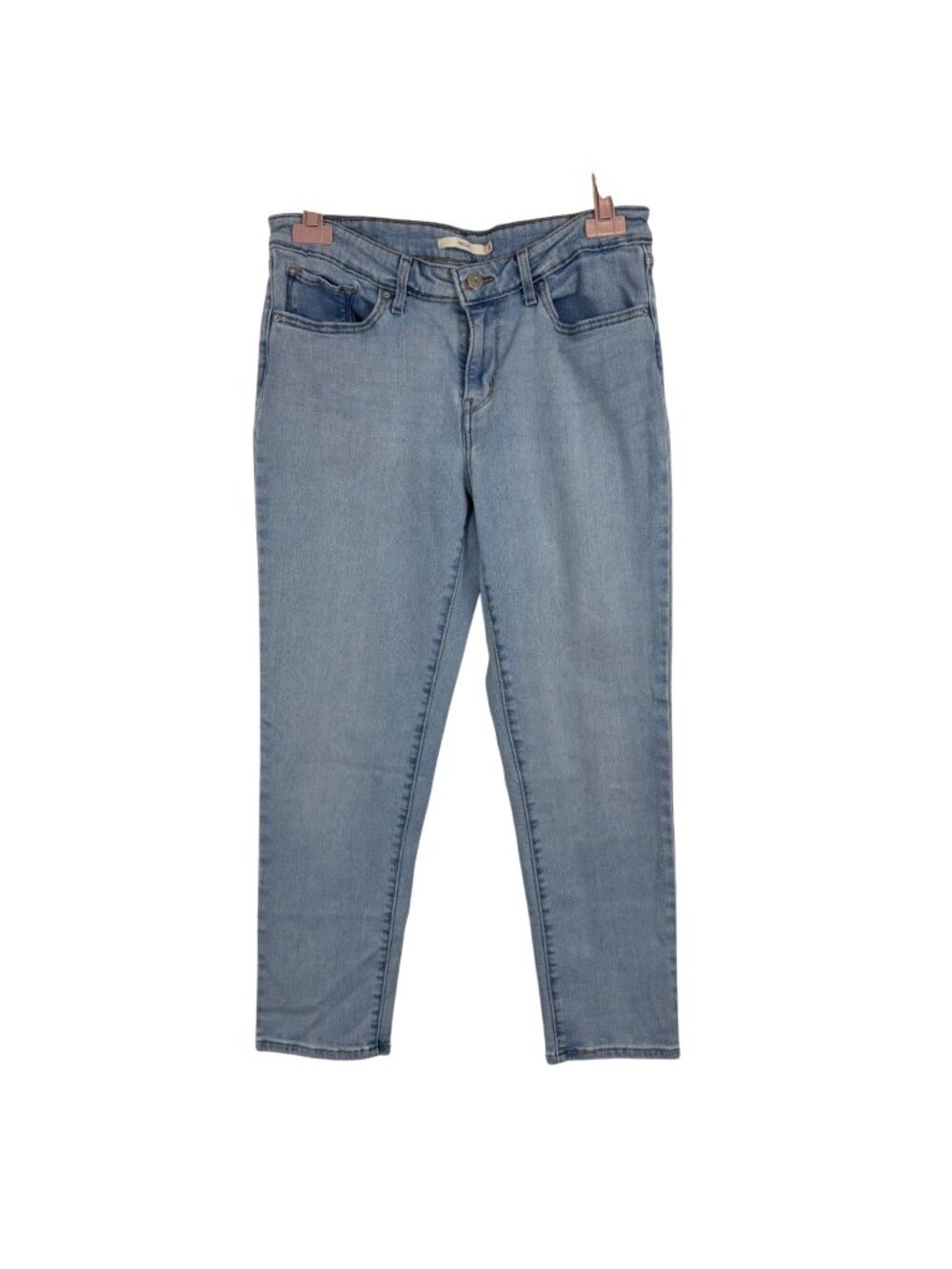 ✨3/$30 Levis 712 Slim Jeans Women's 31 Denim Mid-Rise Light Wash Cropped Ankle